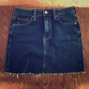 Denim mini skirt
